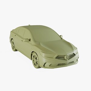3D Acura RLX Sport Hybrid 2017