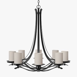 3dsmax modern chandelier lights