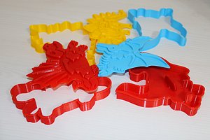 cookies dinosaur cutters cook 3D