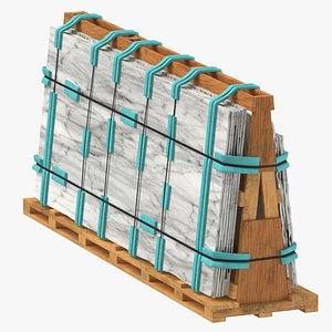 3D Cargo Marble Crate 03 model