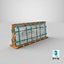3D Cargo Marble Crate 03 model