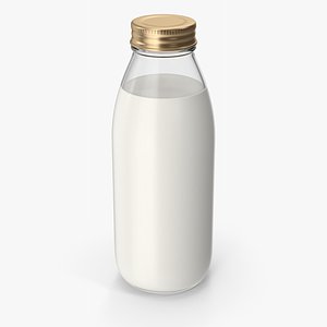 3D Milk Bottle