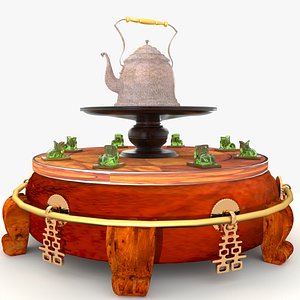 3D model Chinese copper tea pot