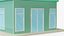 Cartoon Small Shop Building 3D model