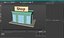 Cartoon Small Shop Building 3D model