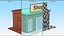 Cartoon Small Shop Building 3D model