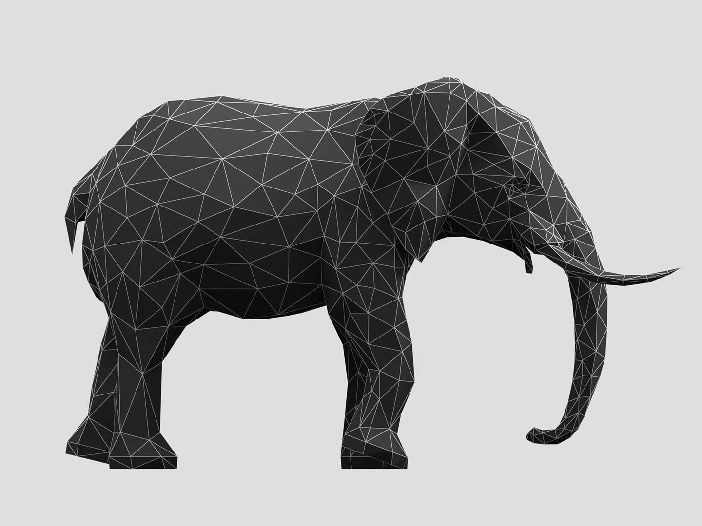 3D Low Poly Elephant - TurboSquid 1965927