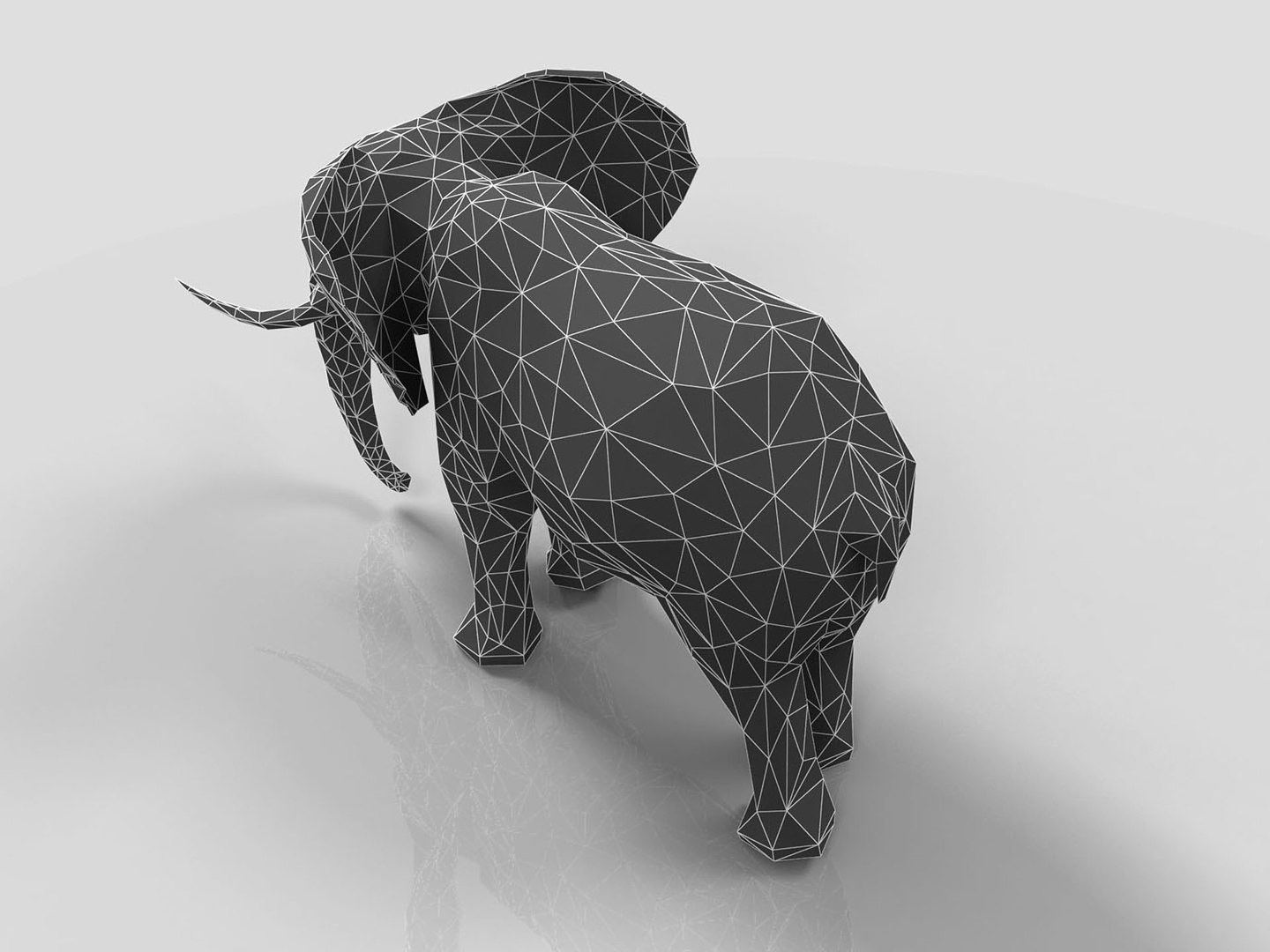3D Low Poly Elephant - TurboSquid 1965927