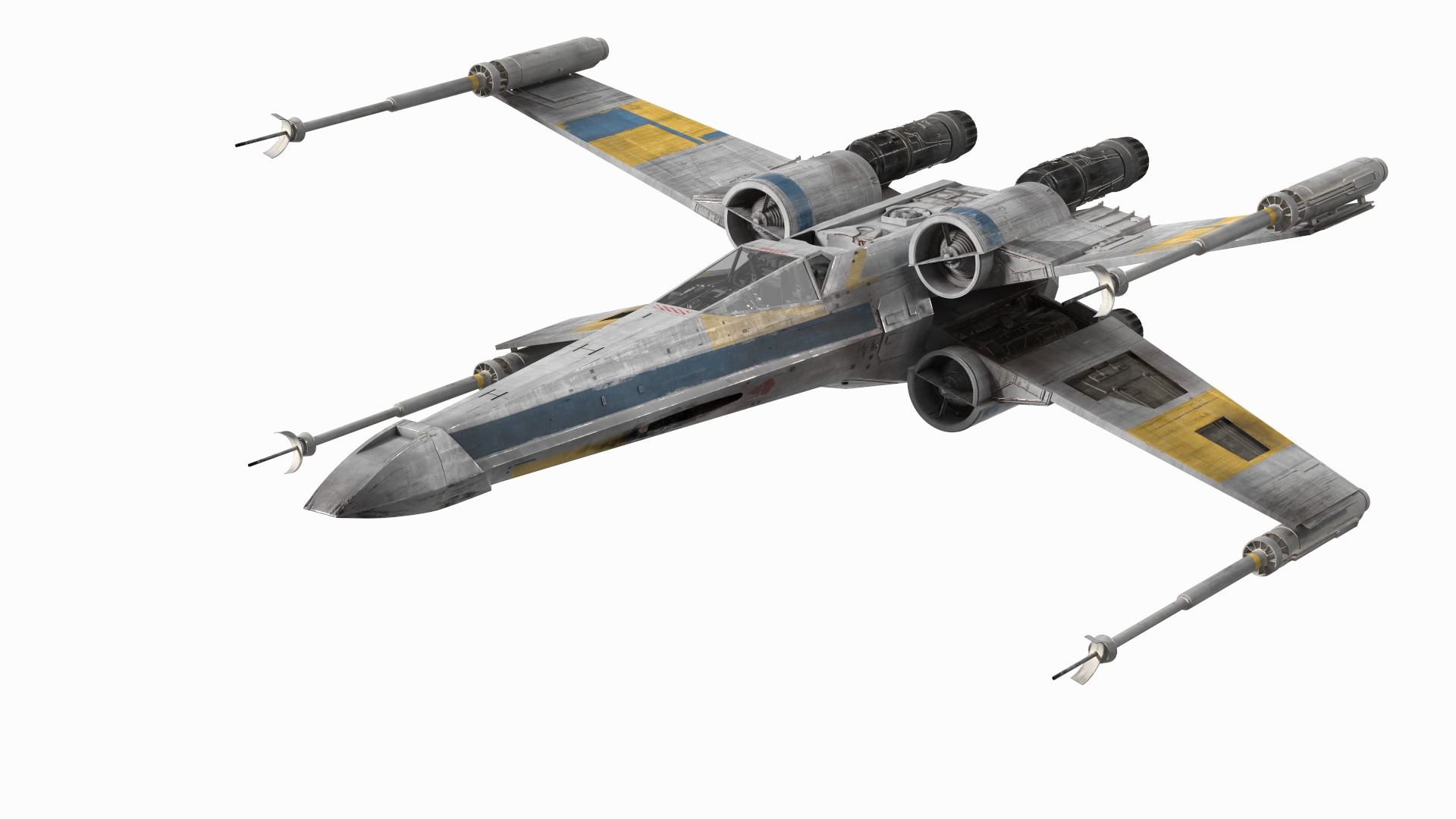 Space Fighter X-Wing Starship 3D Model - TurboSquid 2265136