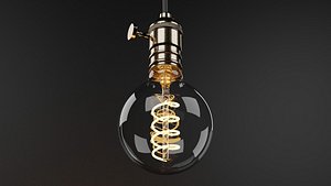 3D Edison Bulb model