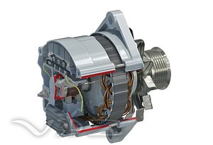 3d car generator alternator