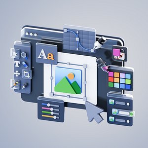 3D UI Picture Design