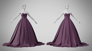 3D Dress 47 Grape model