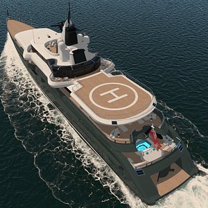 Atomium Yacht Dynamic Simulation 3D model