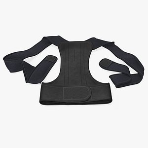 3D Back Support Belt Posture Corrector model