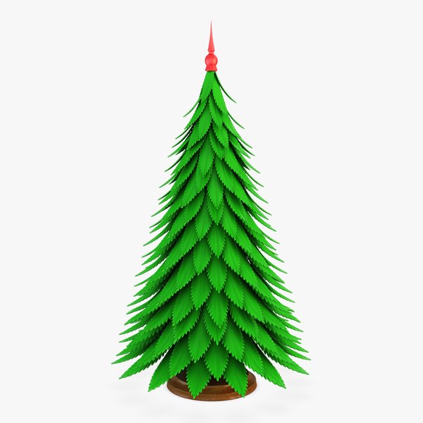  modelo 3d Árbol de Navidad de dibujos animados v