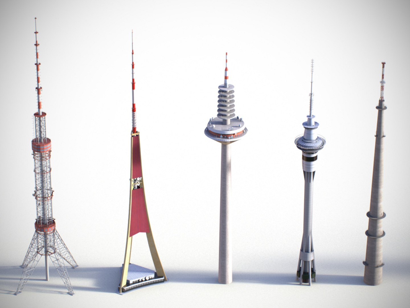 Max Low-poly Towers 2