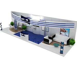 3D Booth Exhibition Stand a429 model