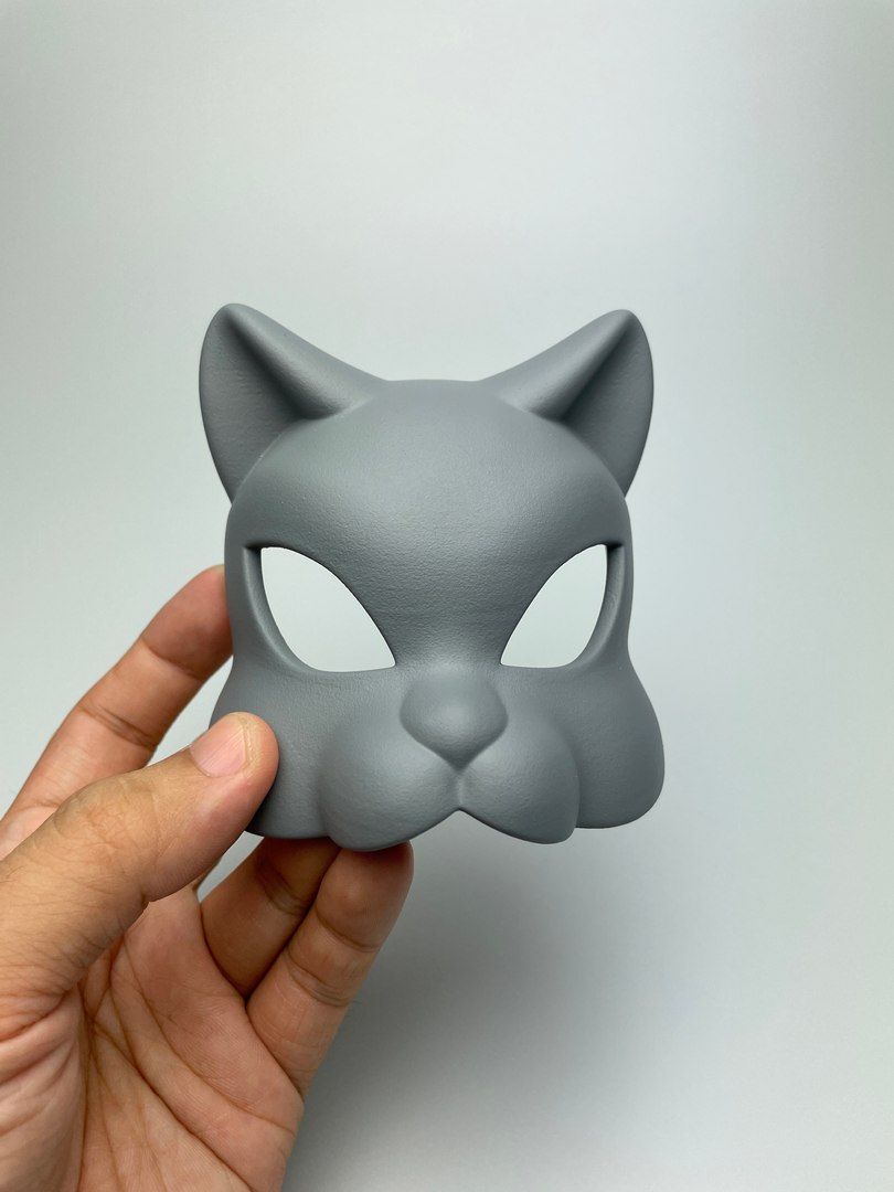 Cat mask 3D model 3D printable
