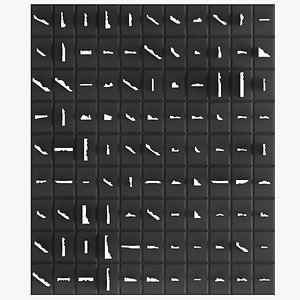 99 Ceiling crown molding model