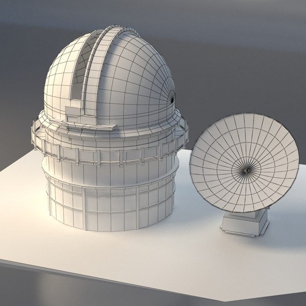 관측소 및 레이더 3D 모델 - TurboSquid 1408012