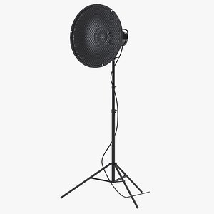 Beauty Dish Studio Monolight with Grid And Head on Stand