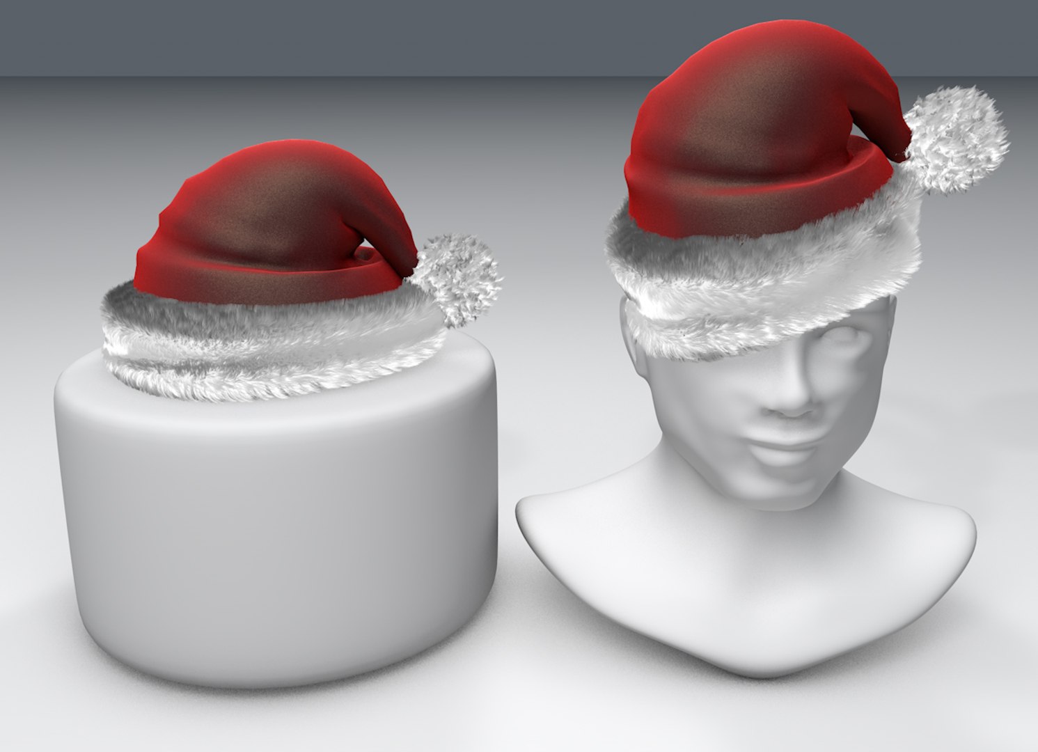 Santa Hat 3d C4d