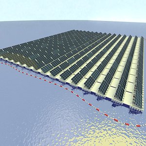 3D floating solar farm