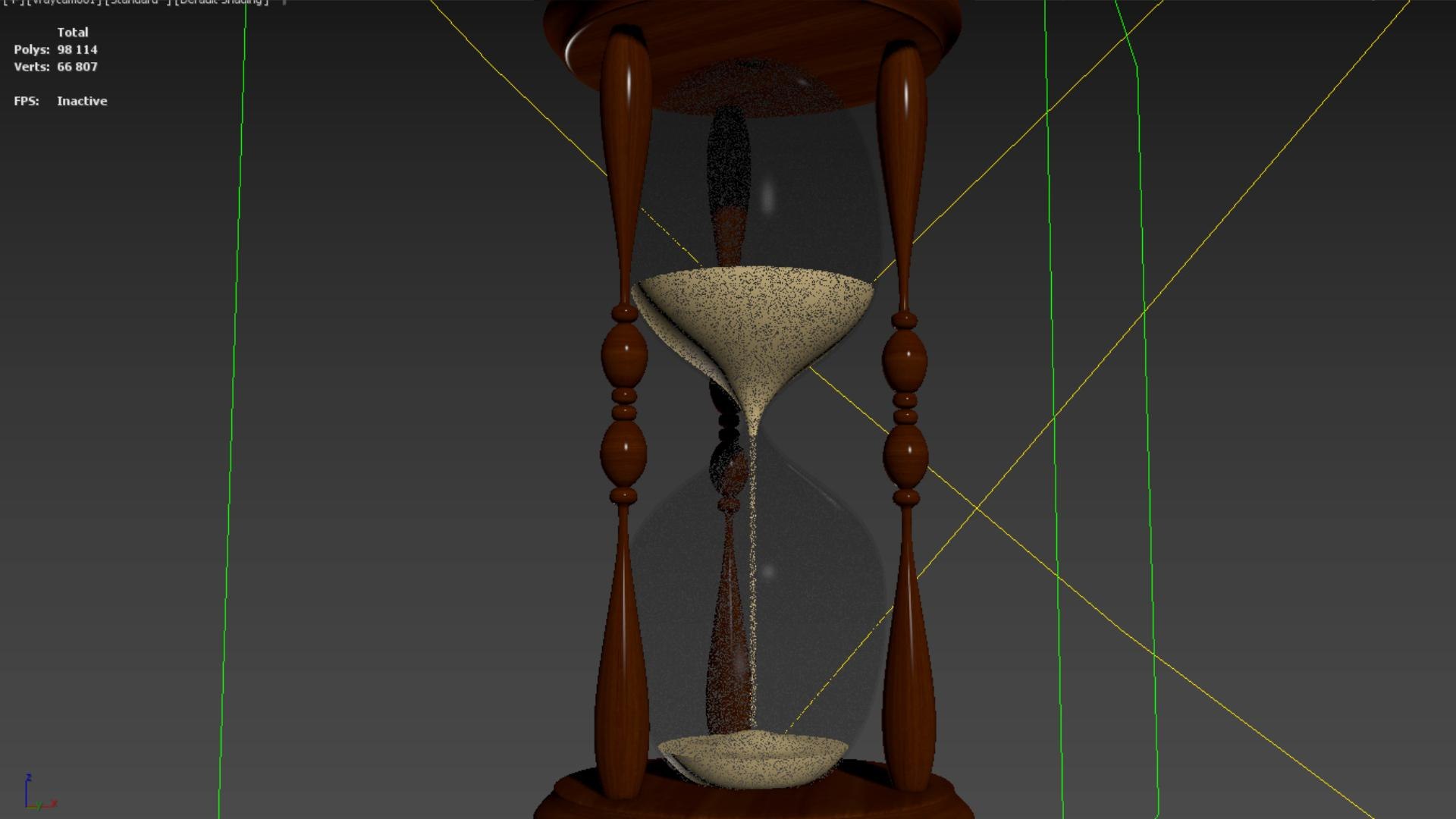 3D Model Realistic Hourglass 3d Model Unity Hdrp - TurboSquid 2207172