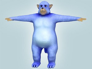 cartoon character 3d model