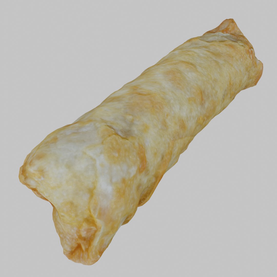 Egg Roll Eggroll Photogrammetry Remeshed 3D model - TurboSquid 1996625