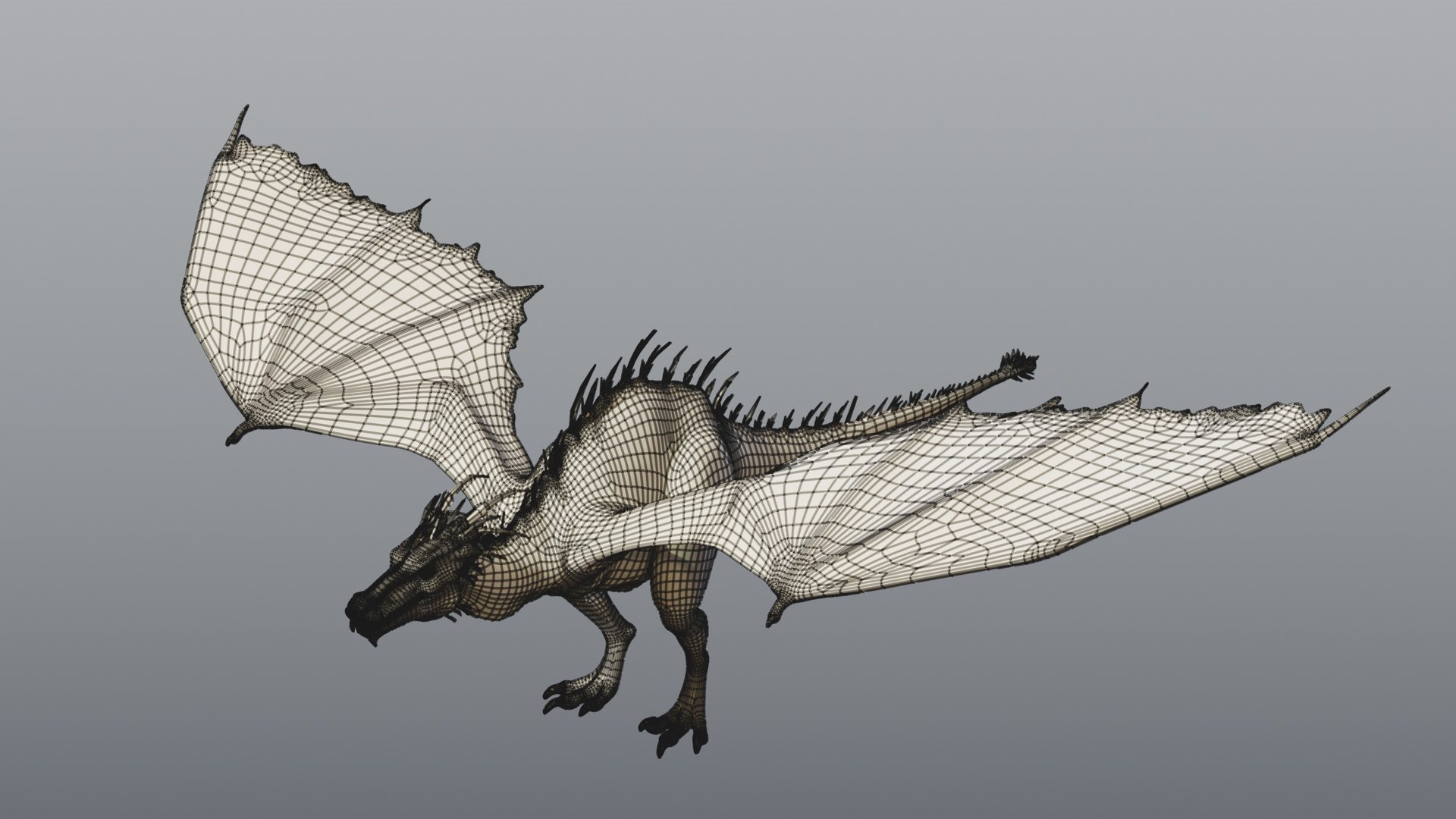 3D Dragon Wyvern - Static PBR https://p.turbosquid.com/ts-thumb/Qw/H2gtF0/3k/09_dragonstatic_09_wire_clay/jpg/1791928584/1920x1080/fit_q87/332a33d858ccabfcf0e6b35b83de7addc12895c3/09_dragonstatic_09_wire_clay.jpg