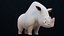 Cute Rhinoceros Cartoon Character 3D model