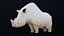 Cute Rhinoceros Cartoon Character 3D model