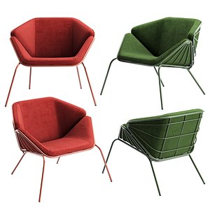 3D model armchair chair skin