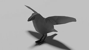 bird animal crow 3D model