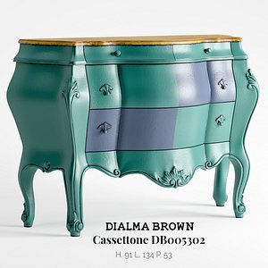3D dialma brown chest drawers model