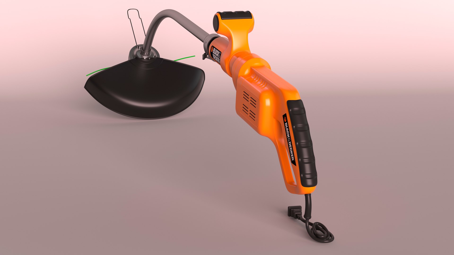 3D Model Electric String Trimmer Black And Decker - TurboSquid 2130649