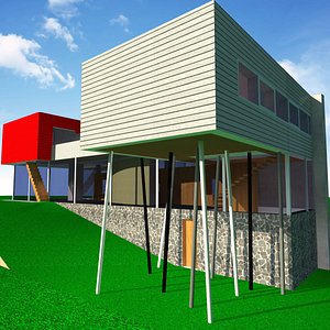 3d villa dall ava model