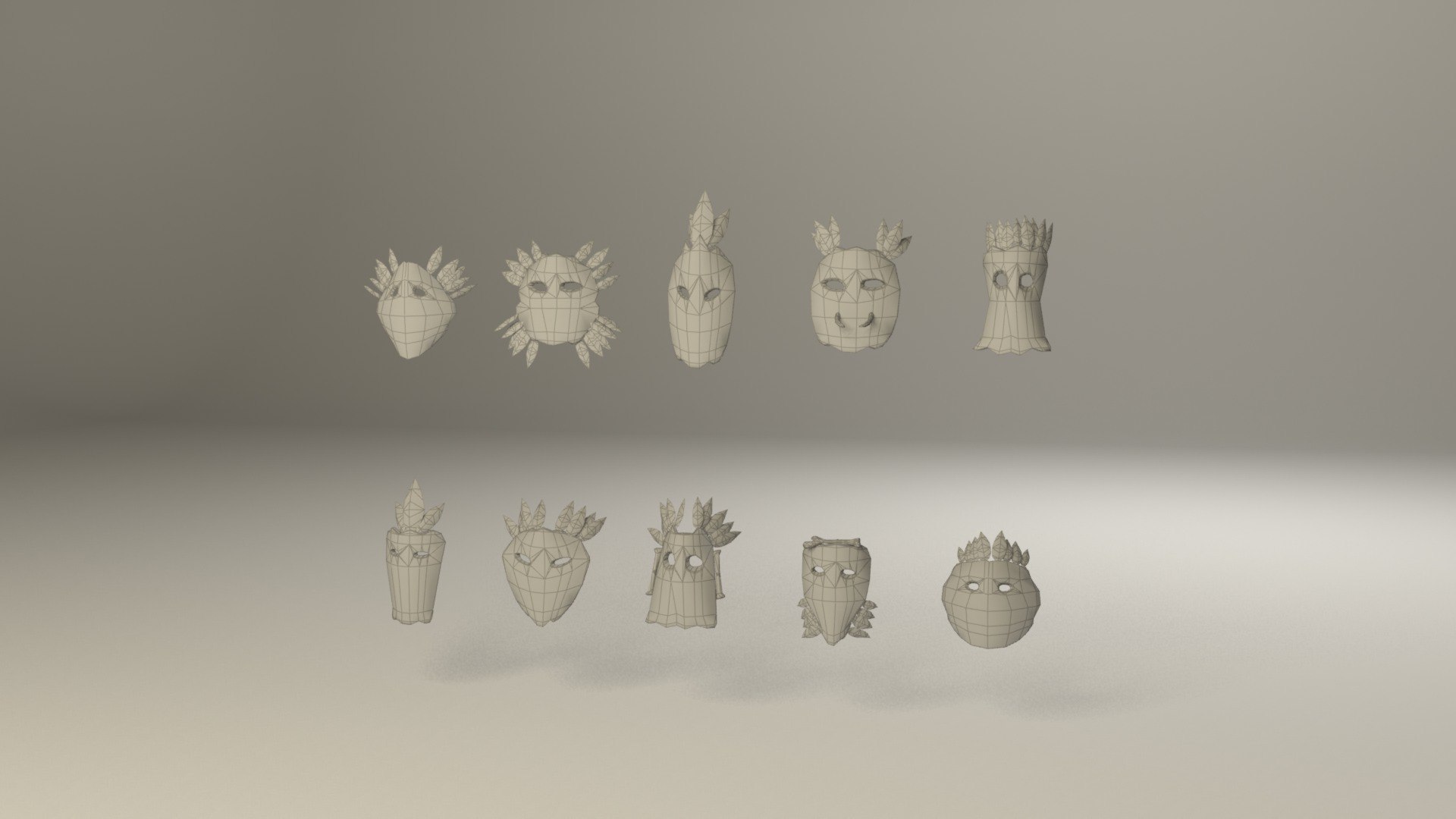 3D Model Indigenous Wood Masks - TurboSquid 1947106