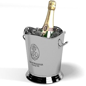 champagne louise roederer 3d model