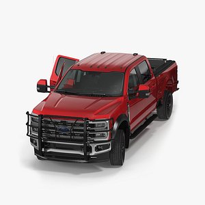 Ford Super Duty F 550 Lariat 2023 with Accessories Rigged for Cinema 4D