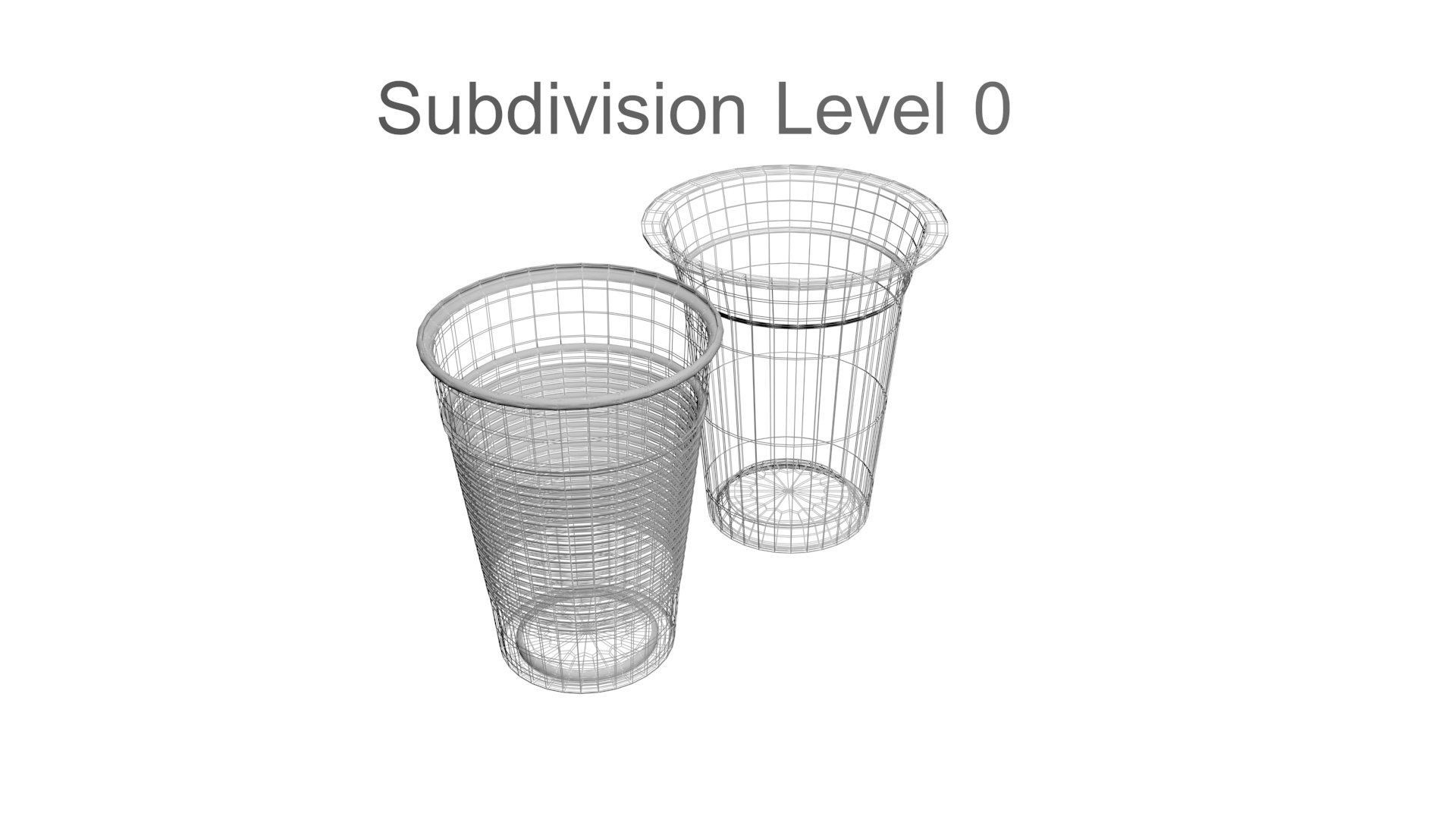 3D Model Two Plastic Cups TurboSquid 2245348