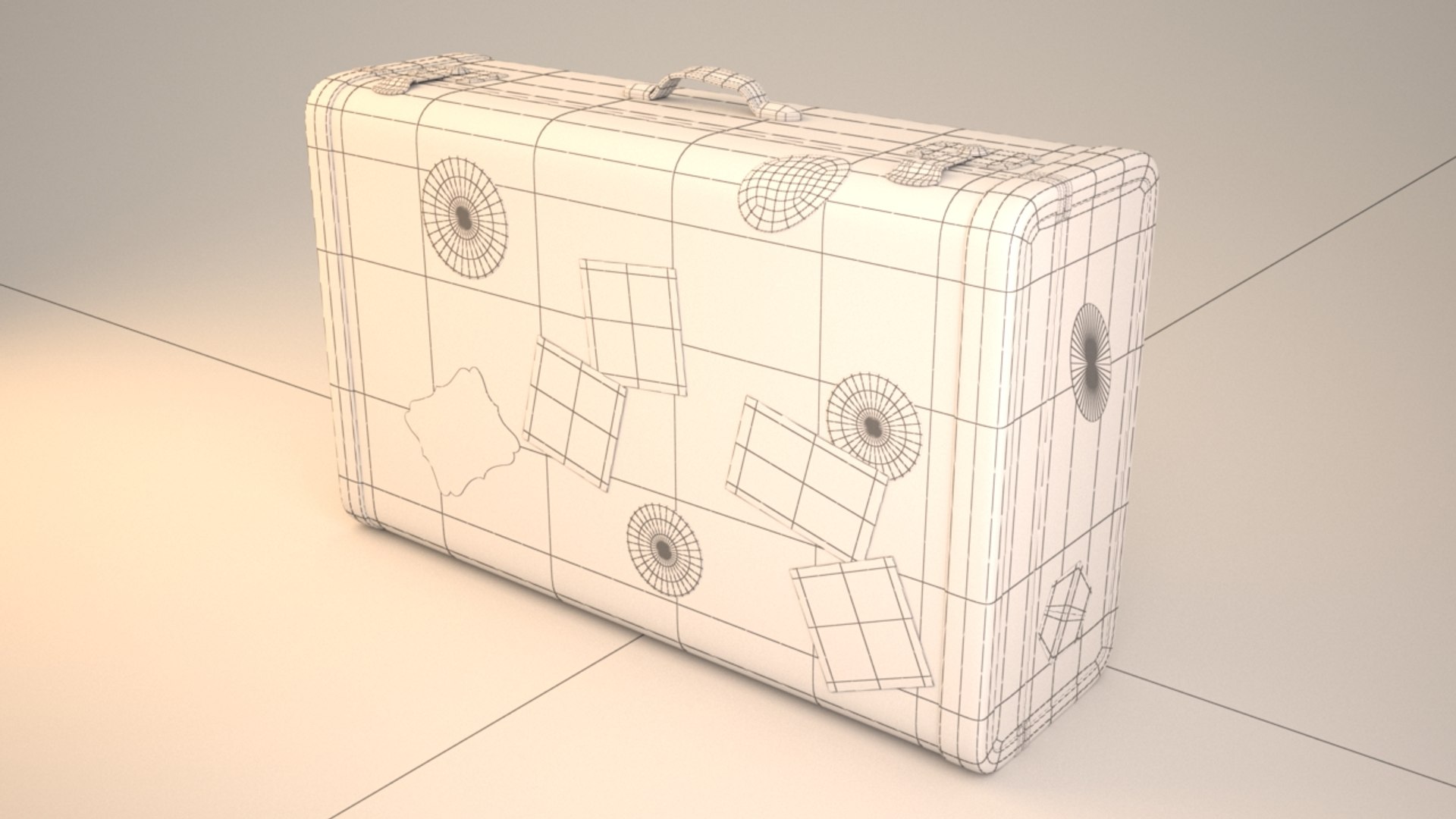 3d Travel Suitcase Model