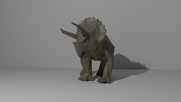 modelo 3d Triceratops Low Poly - TurboSquid 1724328