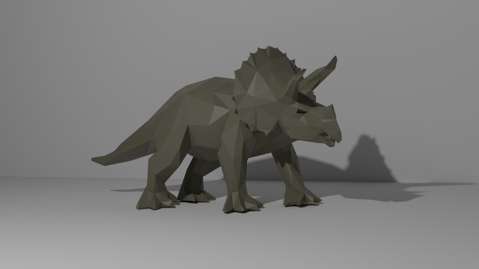 3D Triceratops Low Poly - TurboSquid 1724328