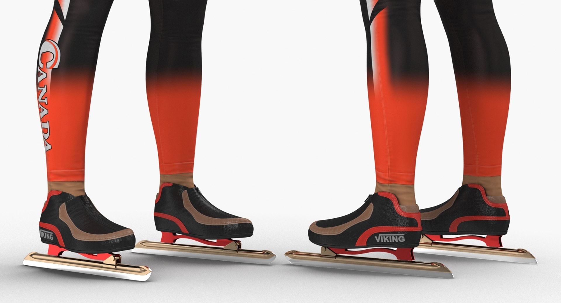 Speed Skater 2 3D Model 3D model preview