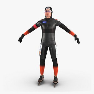 Speed Skater 2 3D Model
