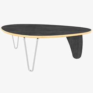 Noguchi Rudder Black Mahogany Table