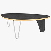 Noguchi Rudder Black Mahogany Table
